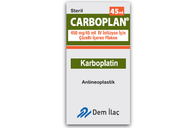 CARBOPLAN 450 MG/45ML INFUZYON ICIN ENJEKSIYONLUK COZELTI (1 FLAKON)